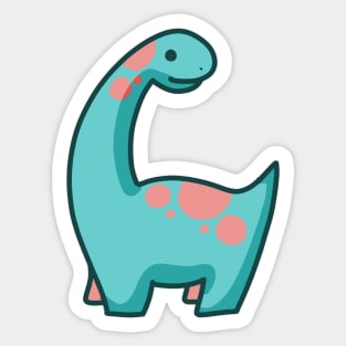 Cute Long Neck Dinosaur, Brontosaurus, Brachiosaurus Sticker